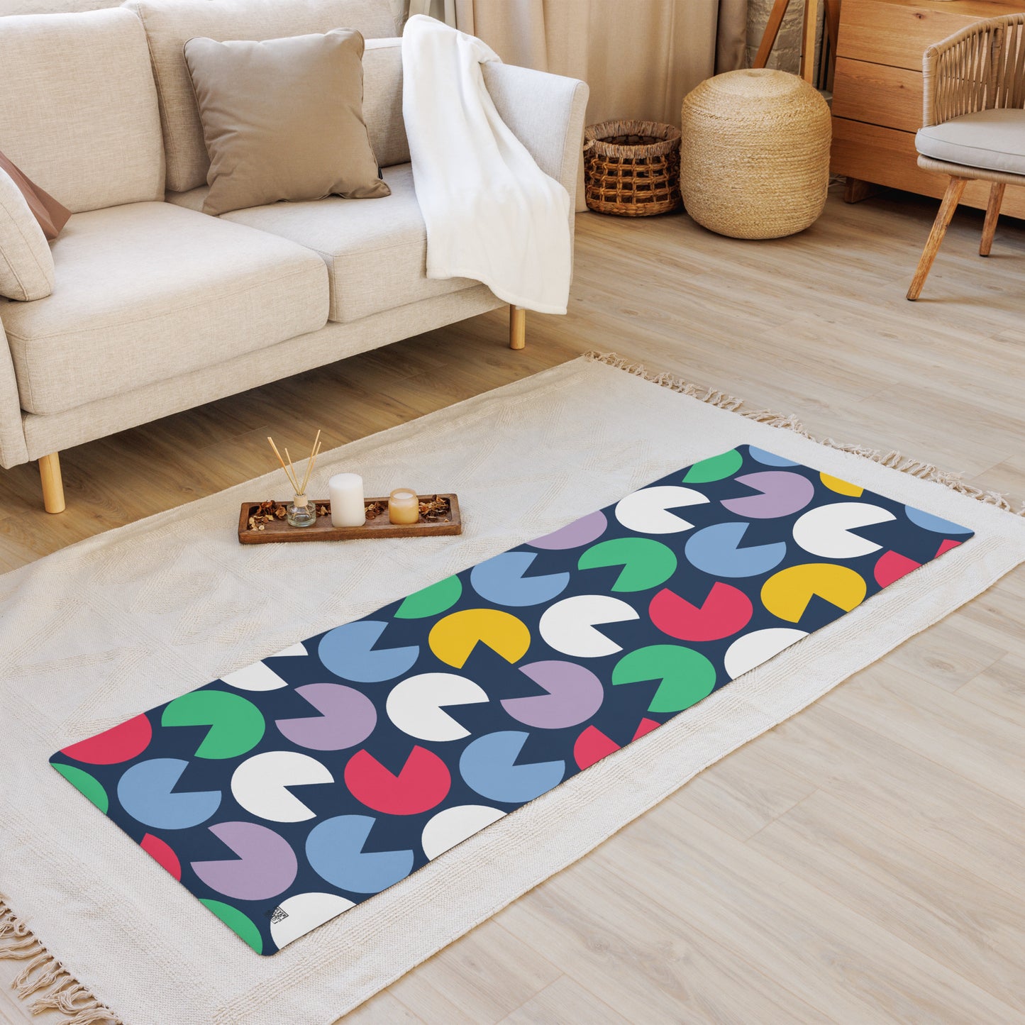 Cut Circles Yoga mat