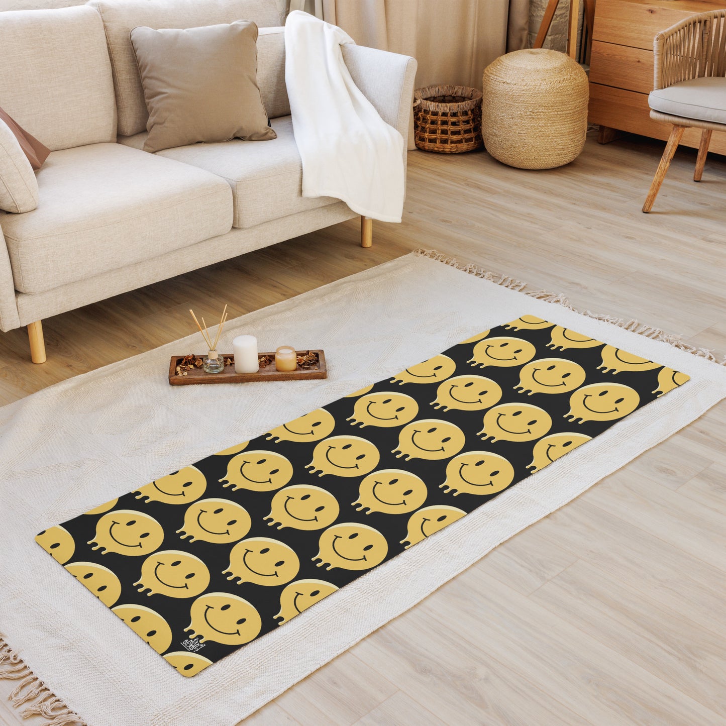 Smile Grid Yoga mat