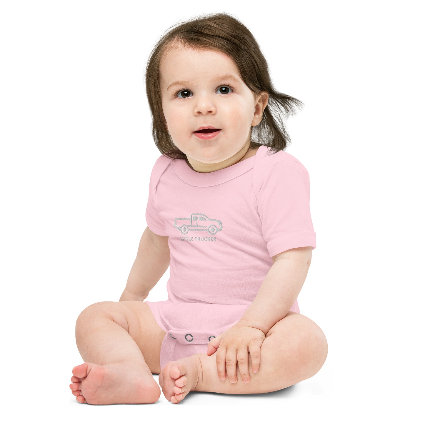 Little Trucker Baby short sleeve one piece