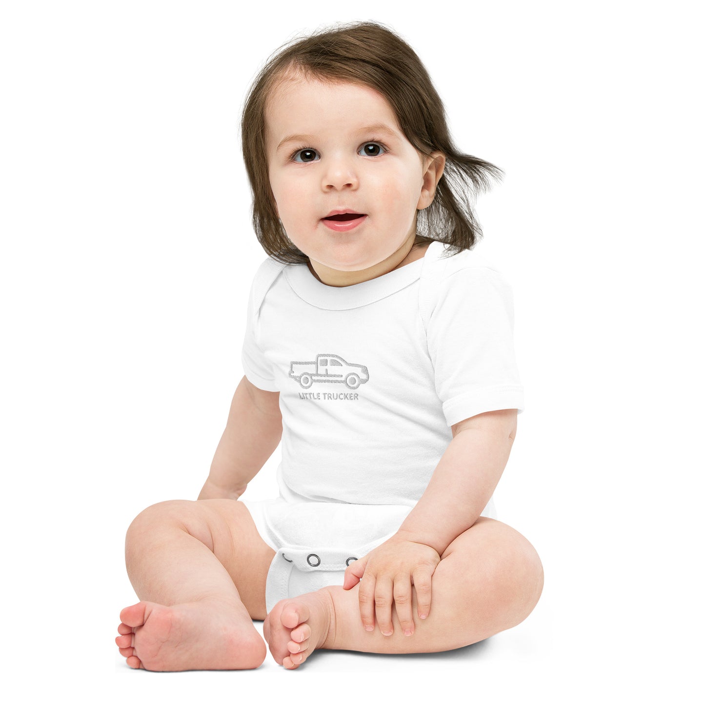 Little Trucker Baby short sleeve one piece