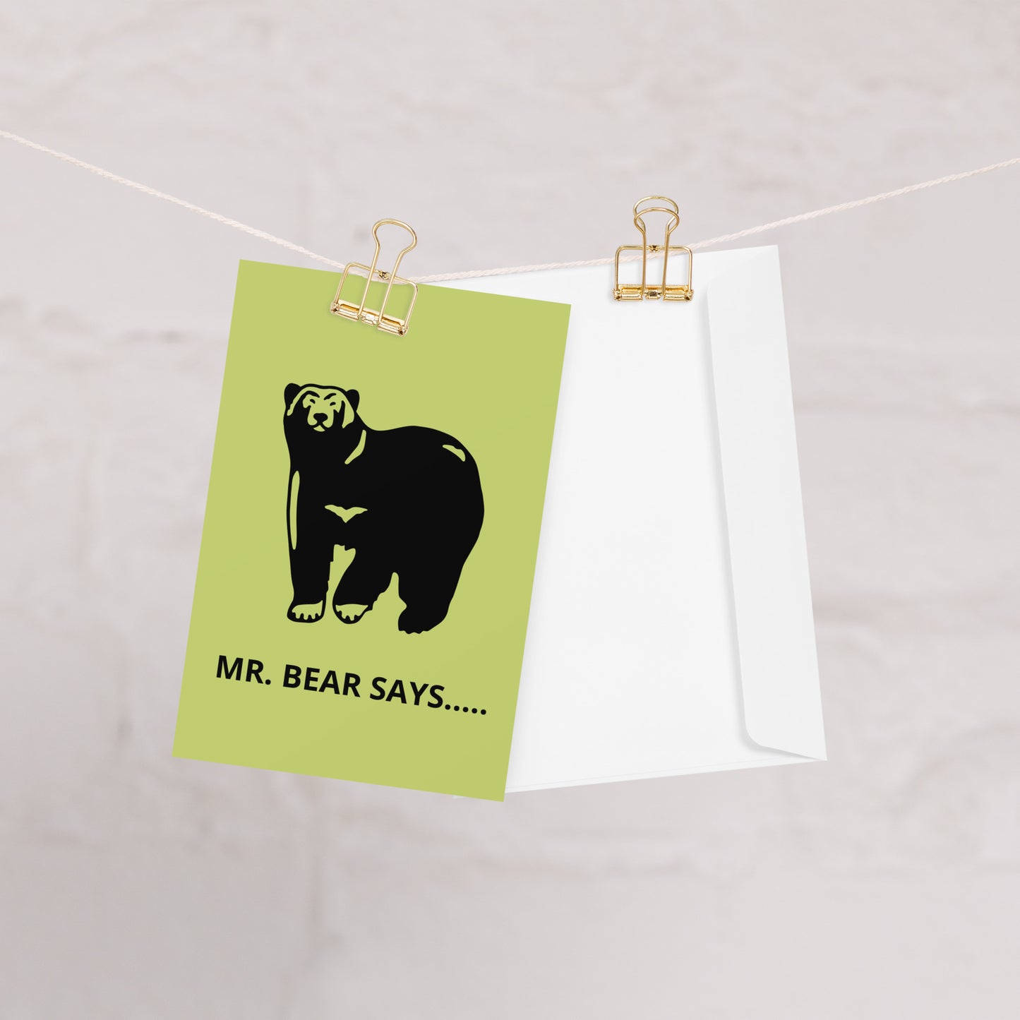 BIRTHDAY BEAR Greeting card