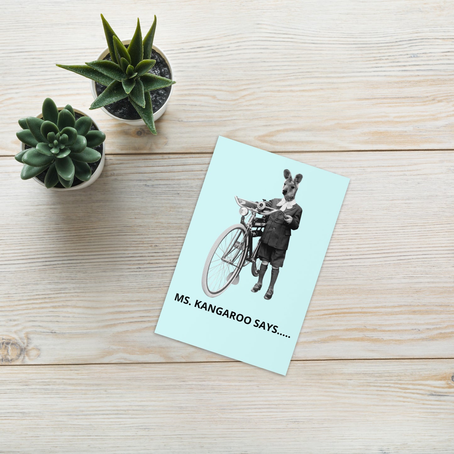 BIRTHDAY KANGAROO Greeting card