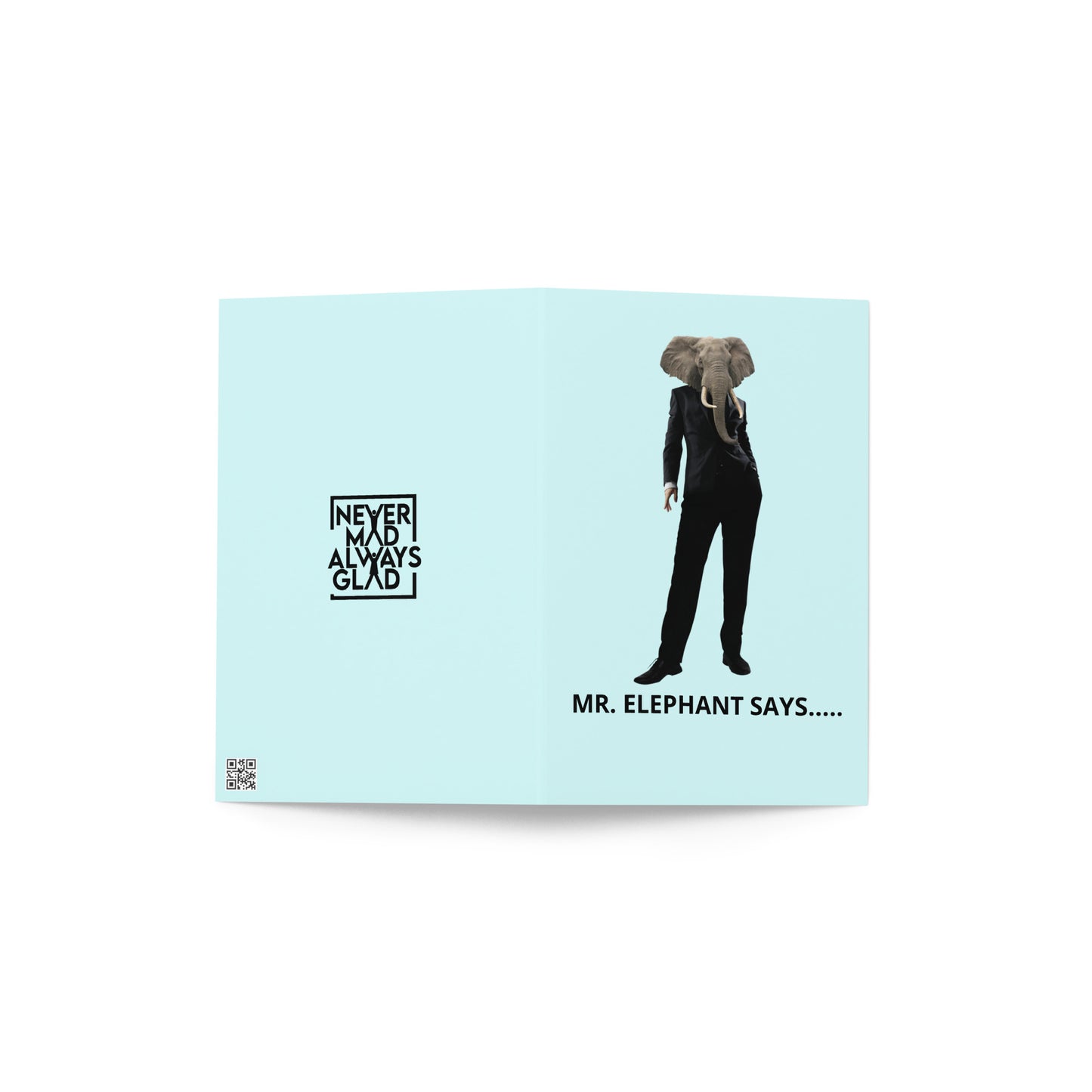 BIRTHDAY ELEPHANT Greeting card