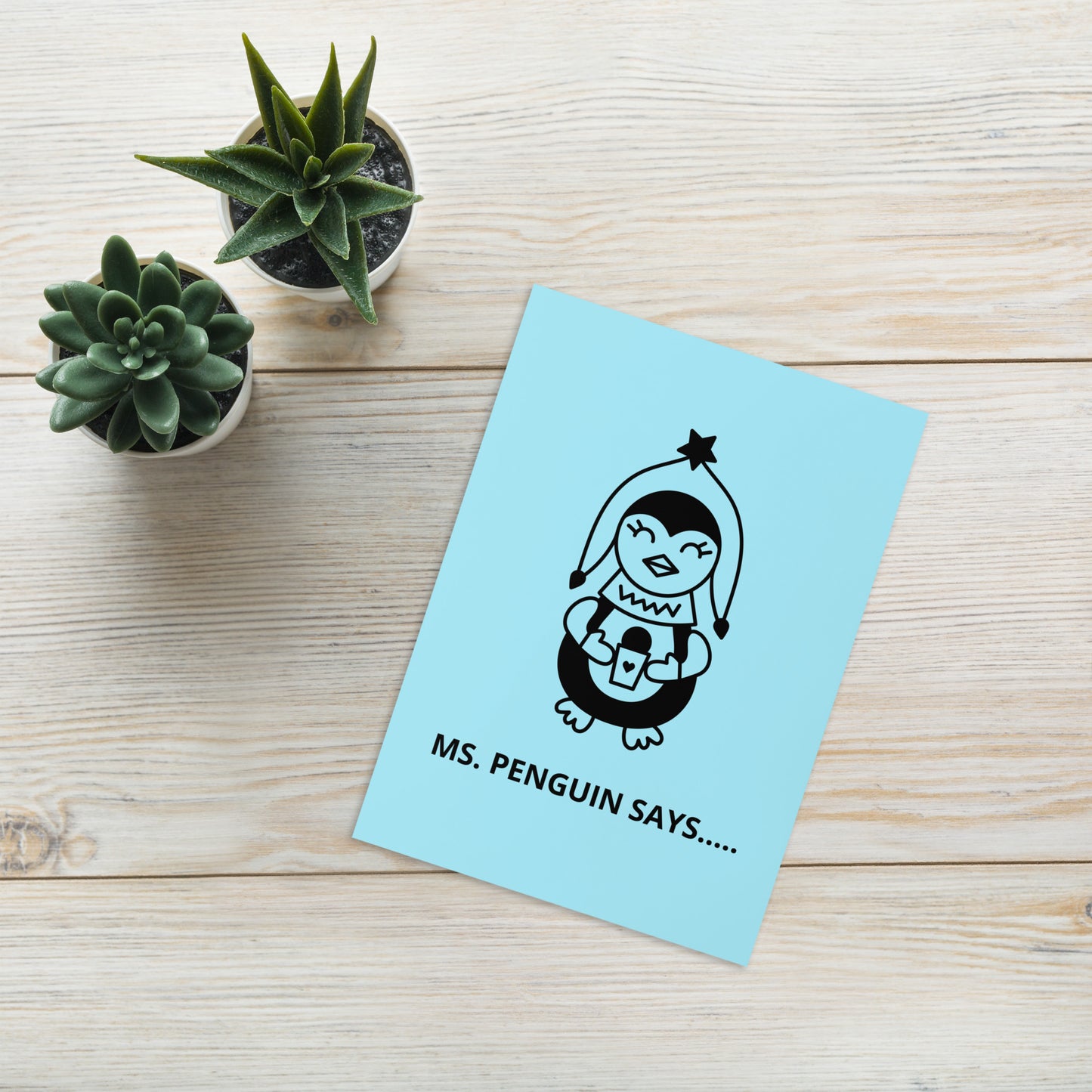 BIRTHDAY PENGUIN Greeting card
