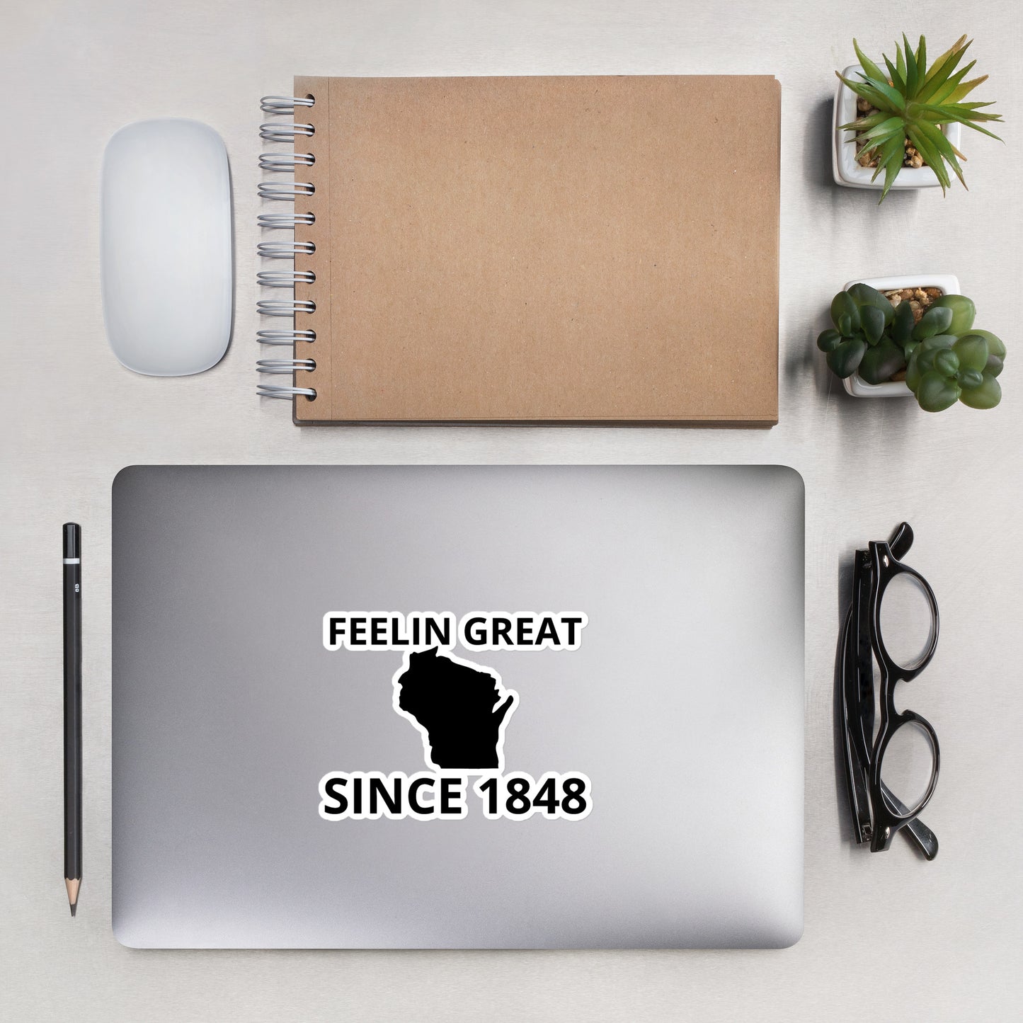 WI 1848 Bubble-free stickers