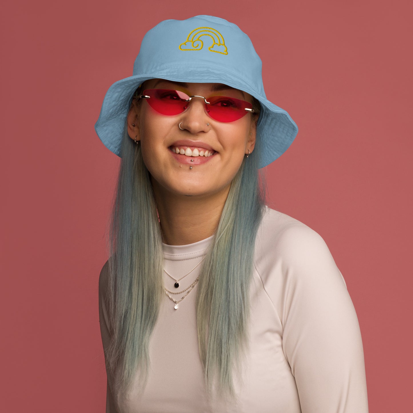 Rainbow Organic bucket hat