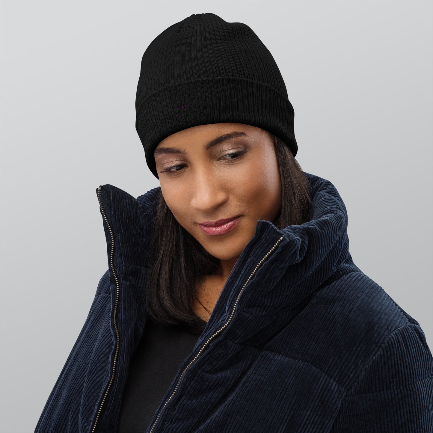 NMAG Organic ribbed beanie