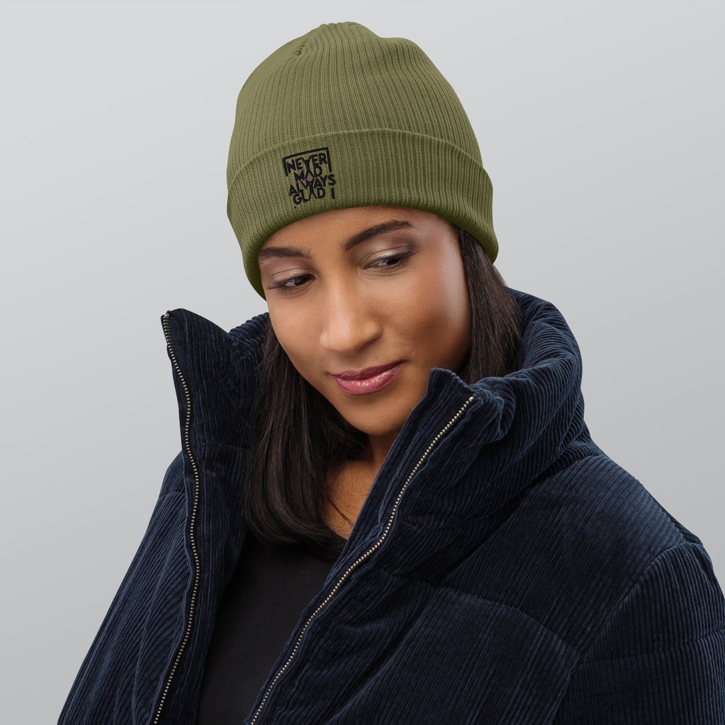 NMAG Organic ribbed beanie