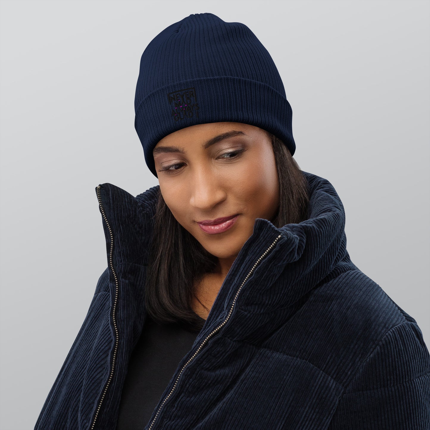 NMAG Organic ribbed beanie