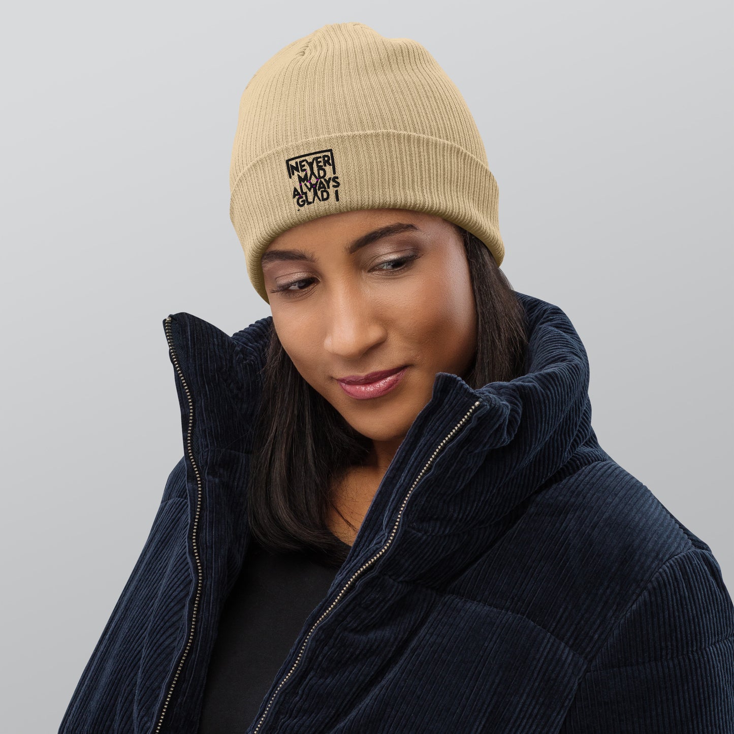 NMAG Organic ribbed beanie