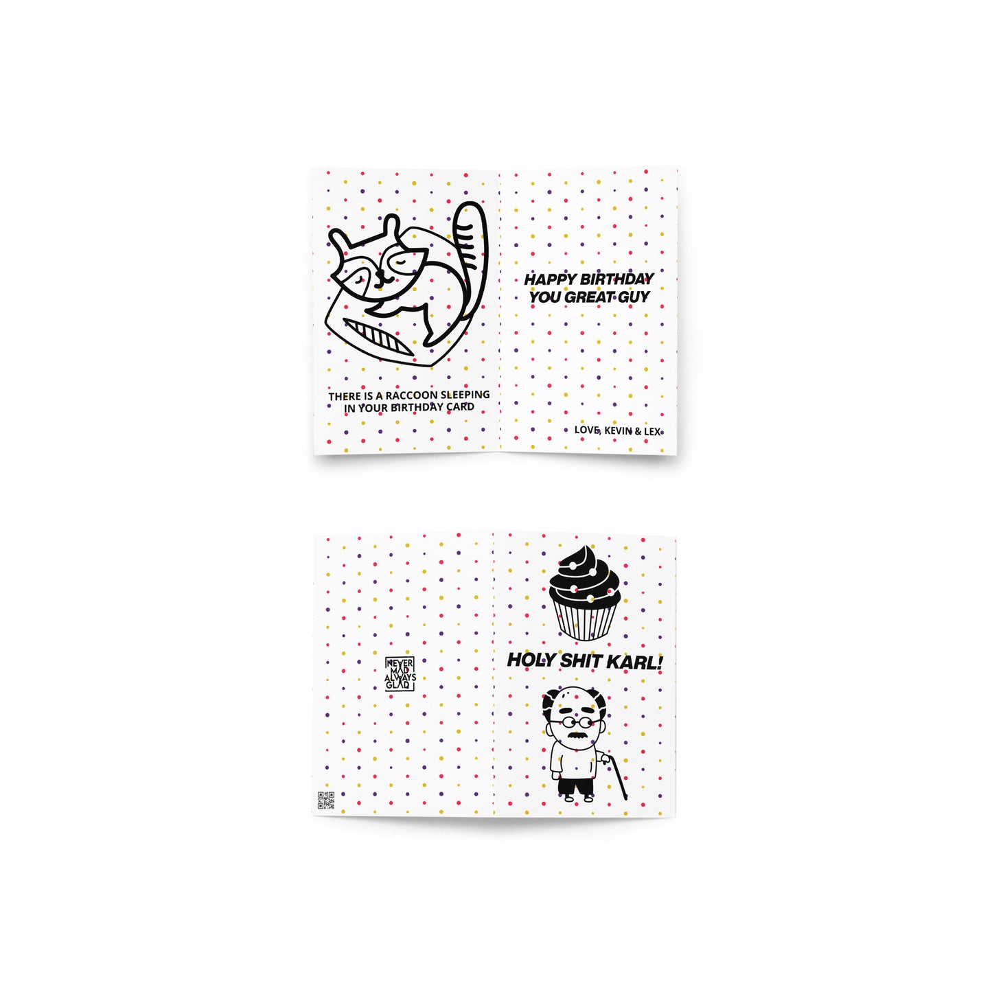 KARL Greeting card