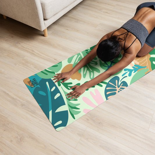 Green Jungle Yoga mat