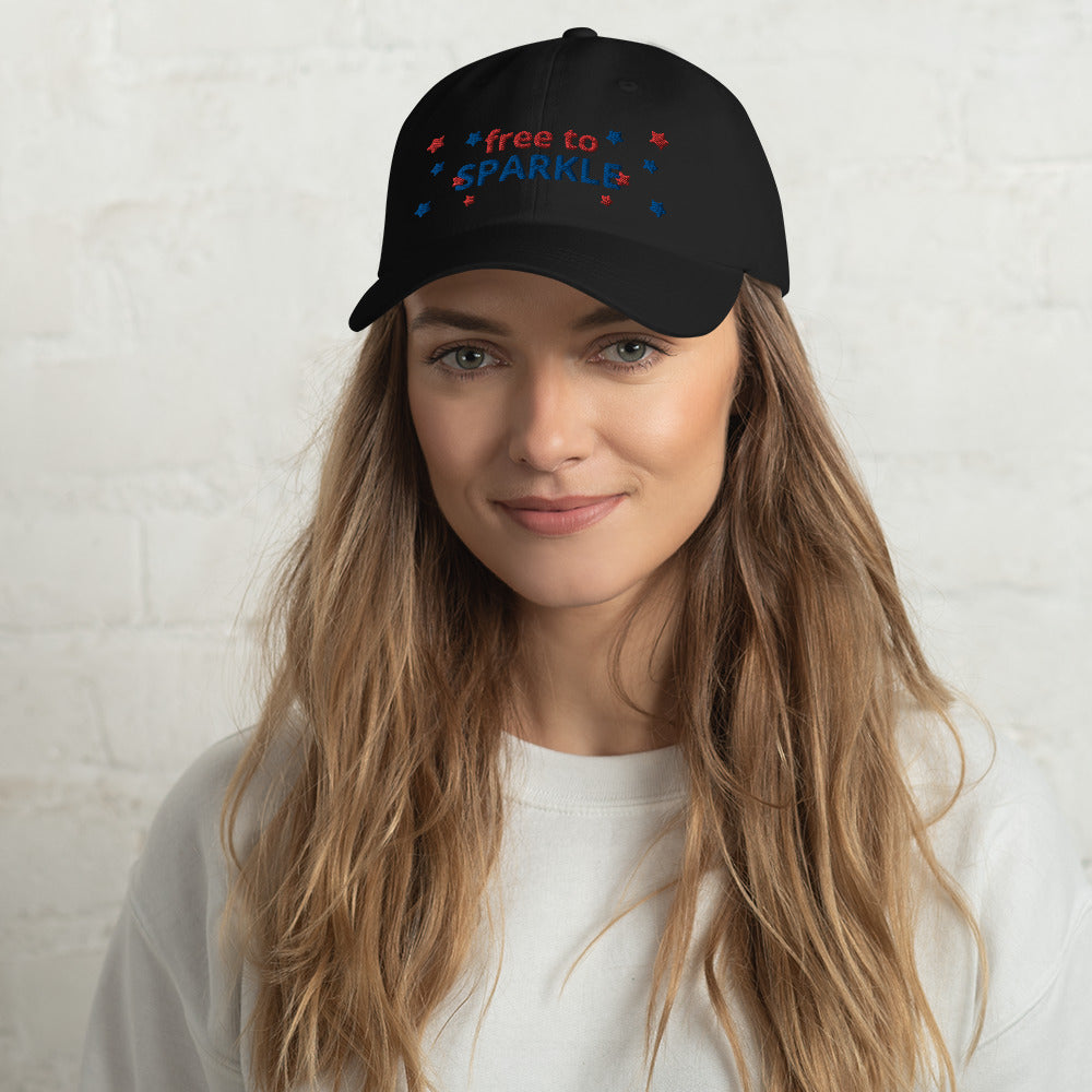 Free to Sparkle Dad hat