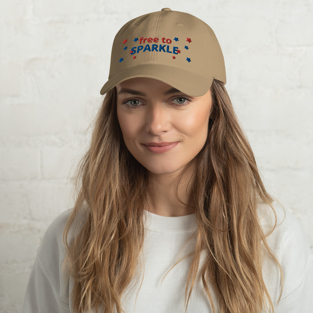 Free to Sparkle Dad hat