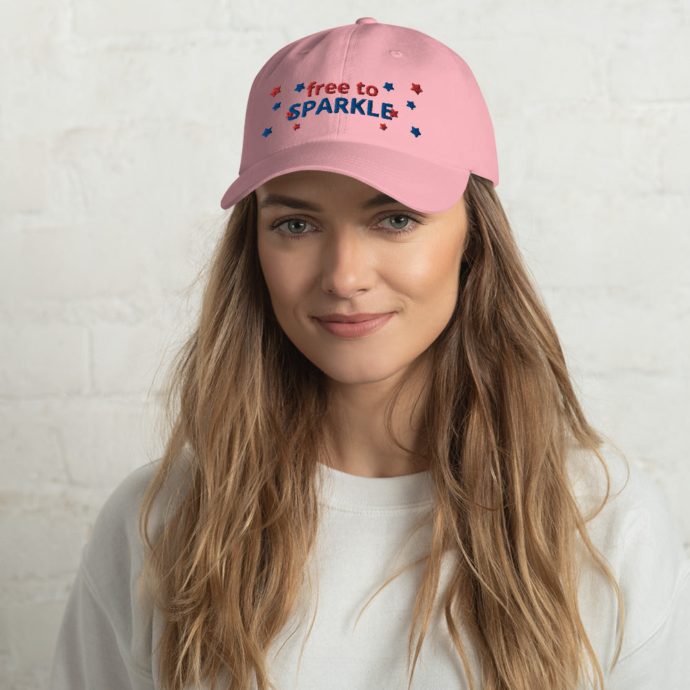 Free to Sparkle Dad hat