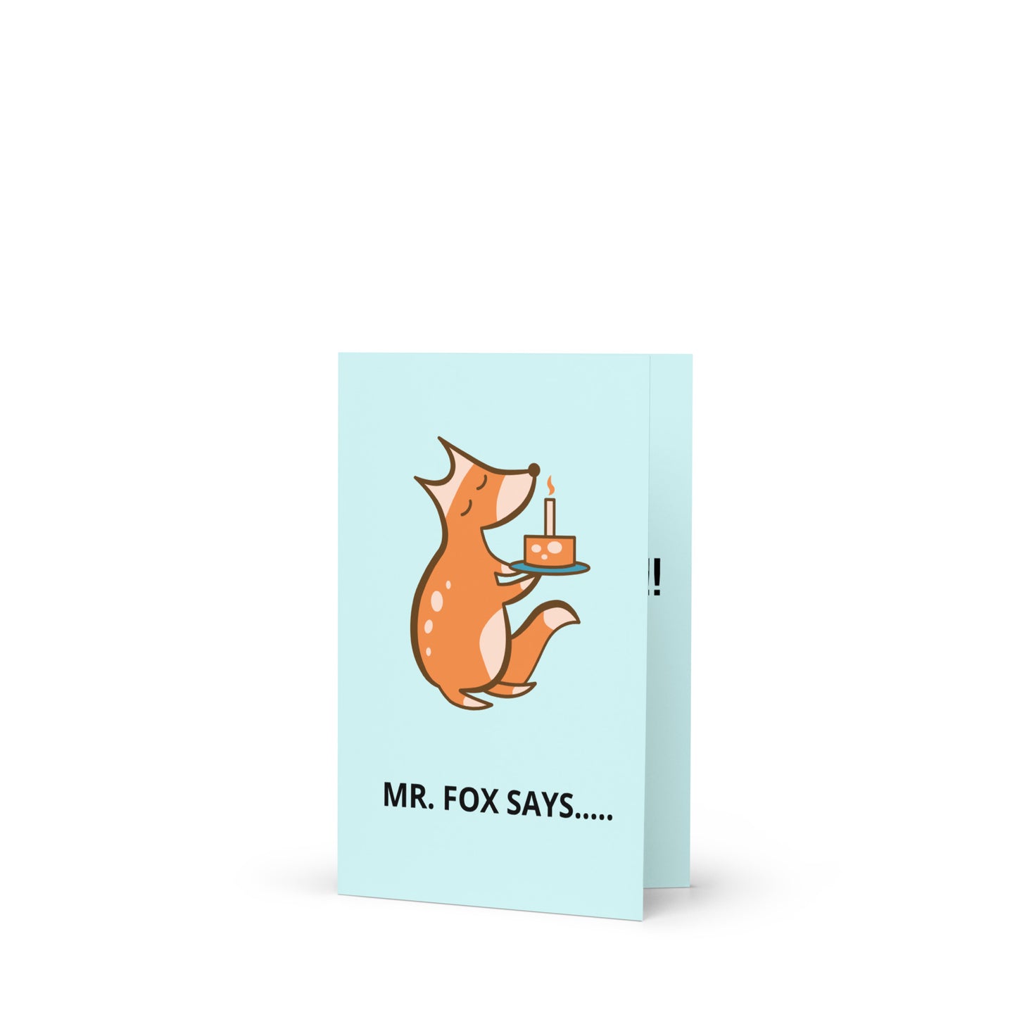 BIRTHDAY FOX Greeting card