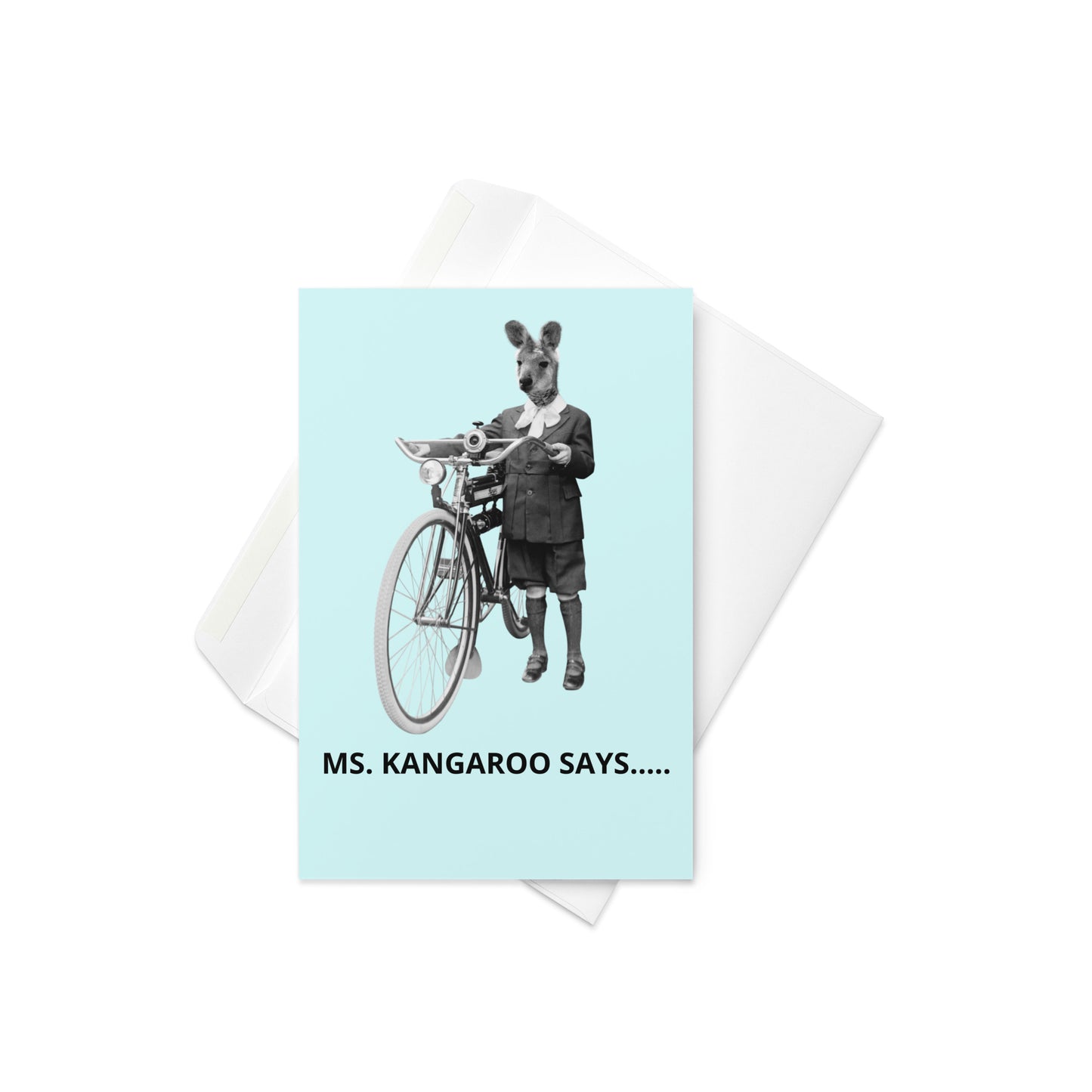 BIRTHDAY KANGAROO Greeting card