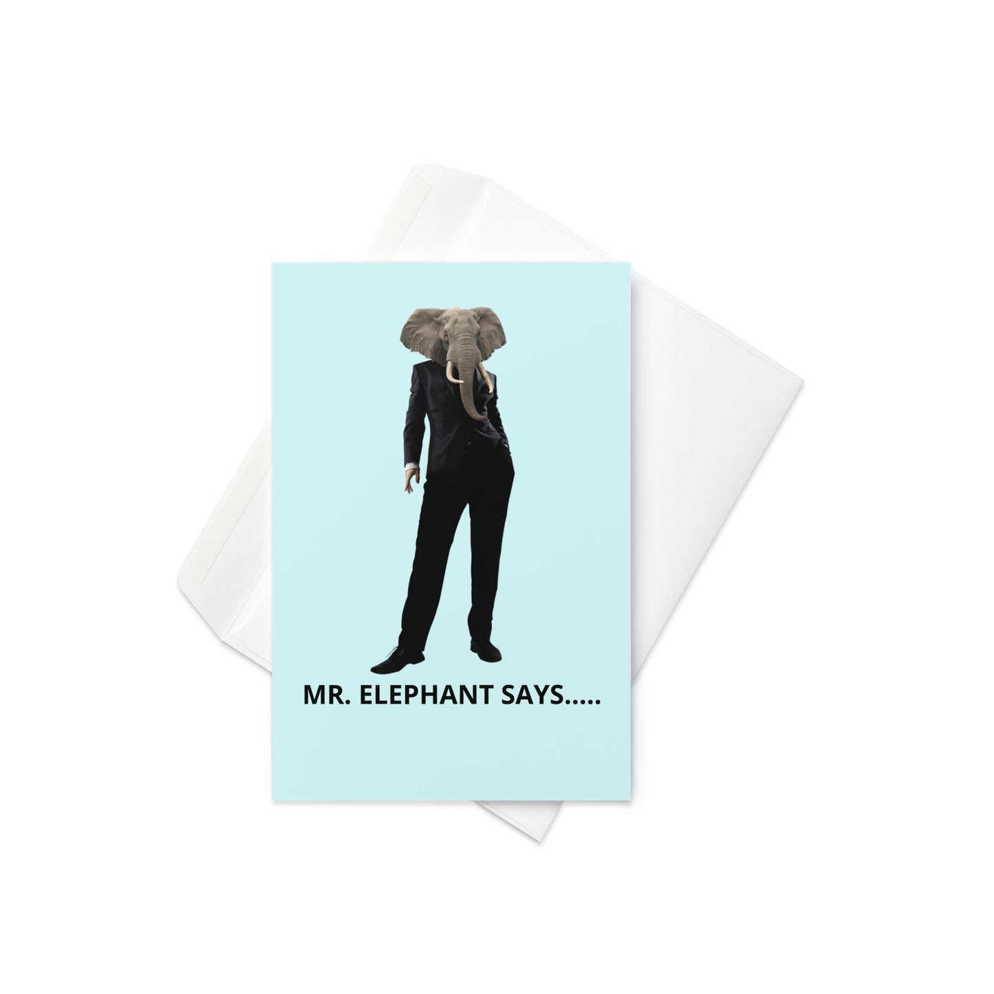 BIRTHDAY ELEPHANT Greeting card