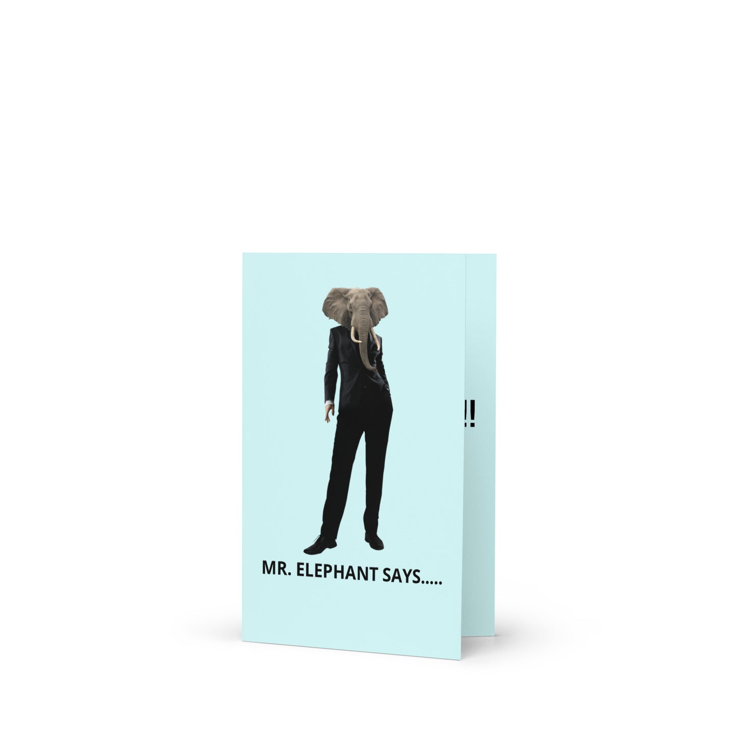 BIRTHDAY ELEPHANT Greeting card