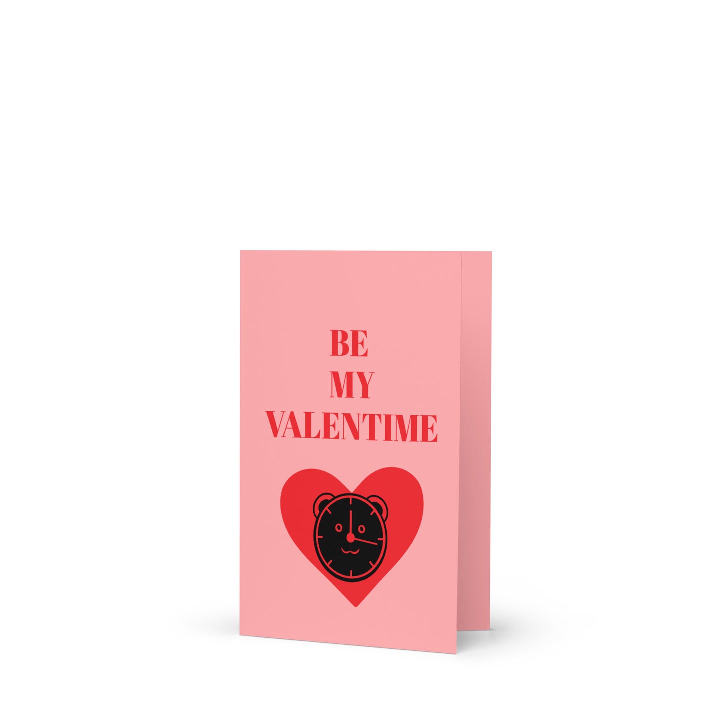 VALENTINE CLOCK Greeting card
