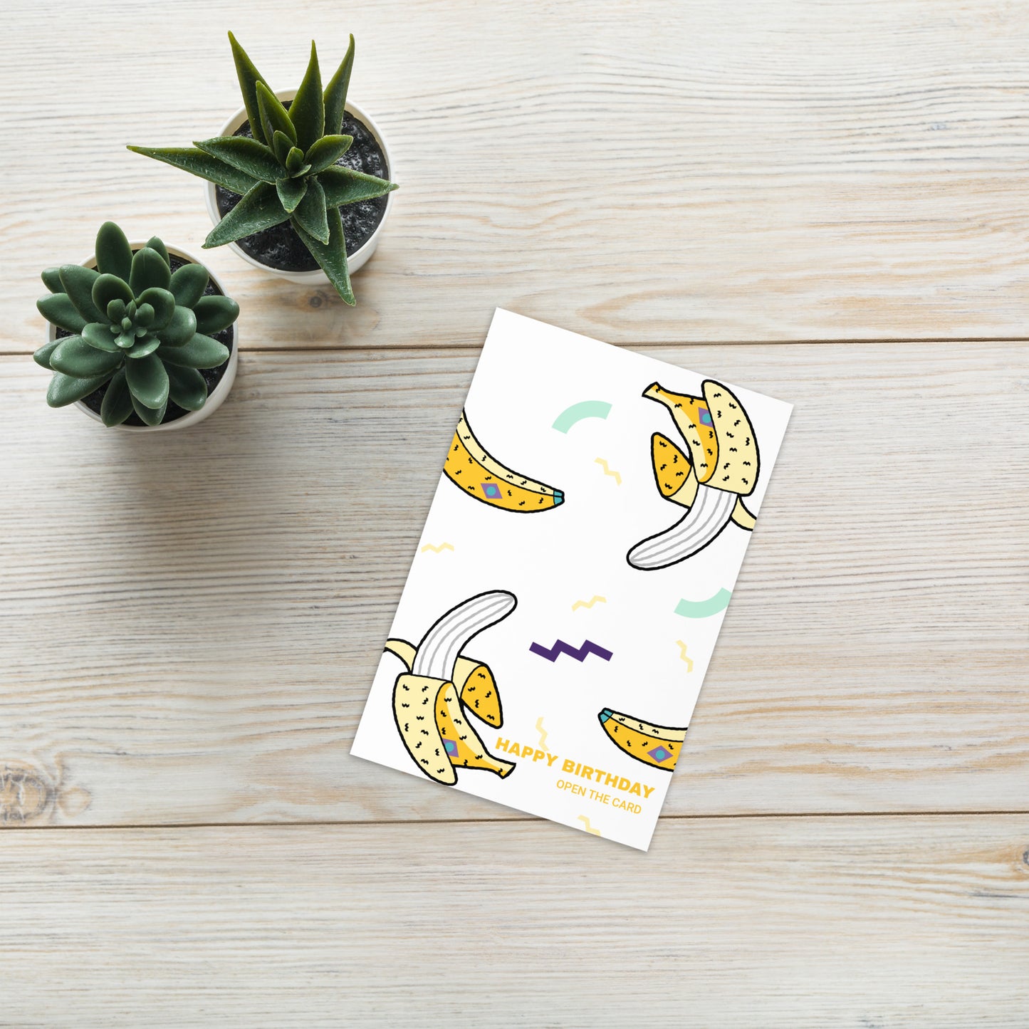 BIRTHDAY BANANAS Greeting card