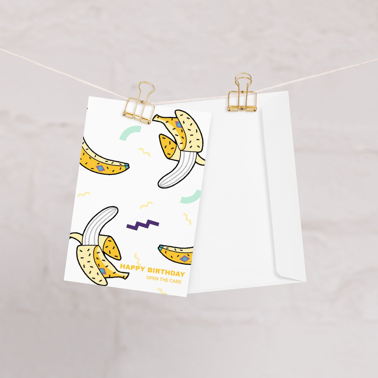 BIRTHDAY BANANAS Greeting card
