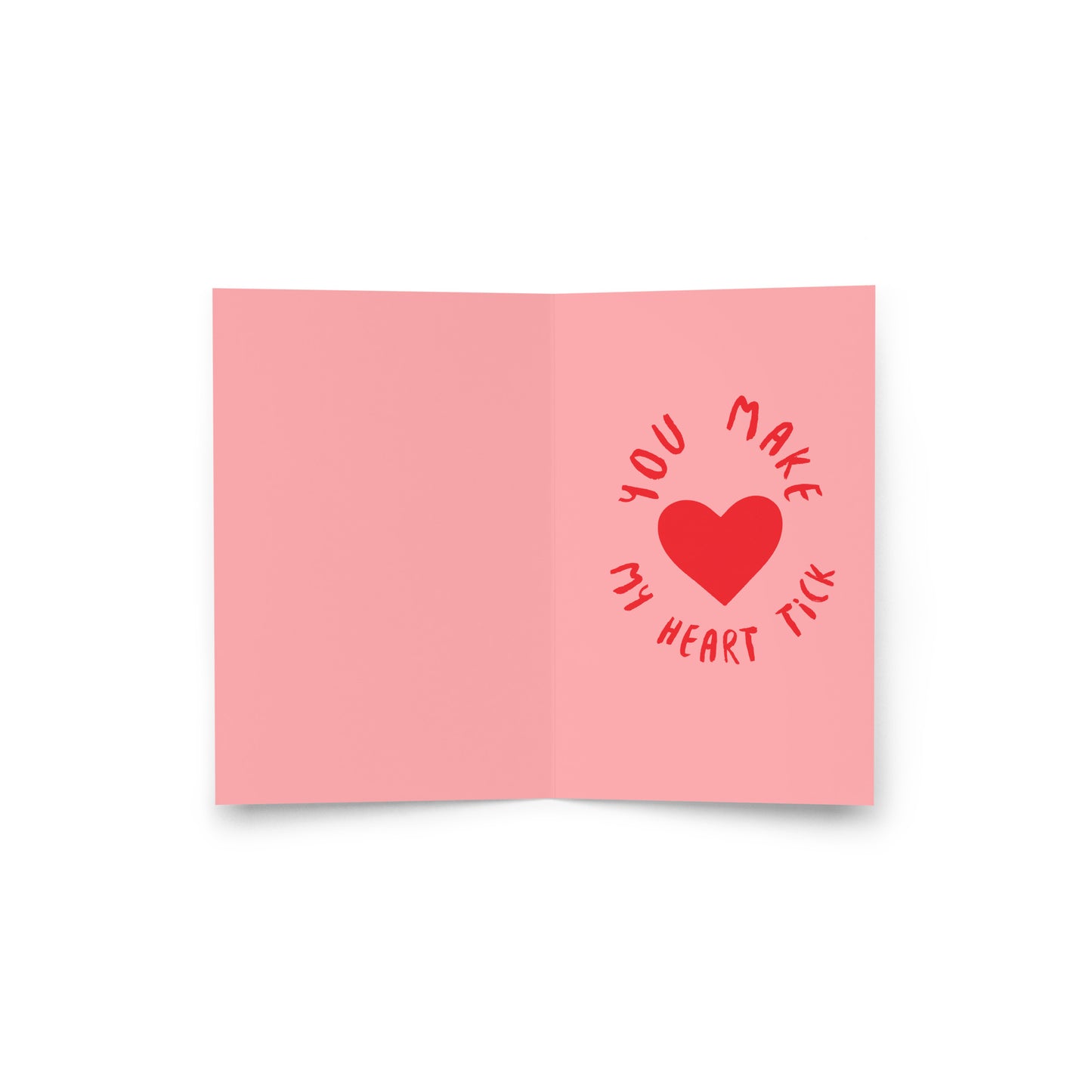 VALENTINE CLOCK Greeting card
