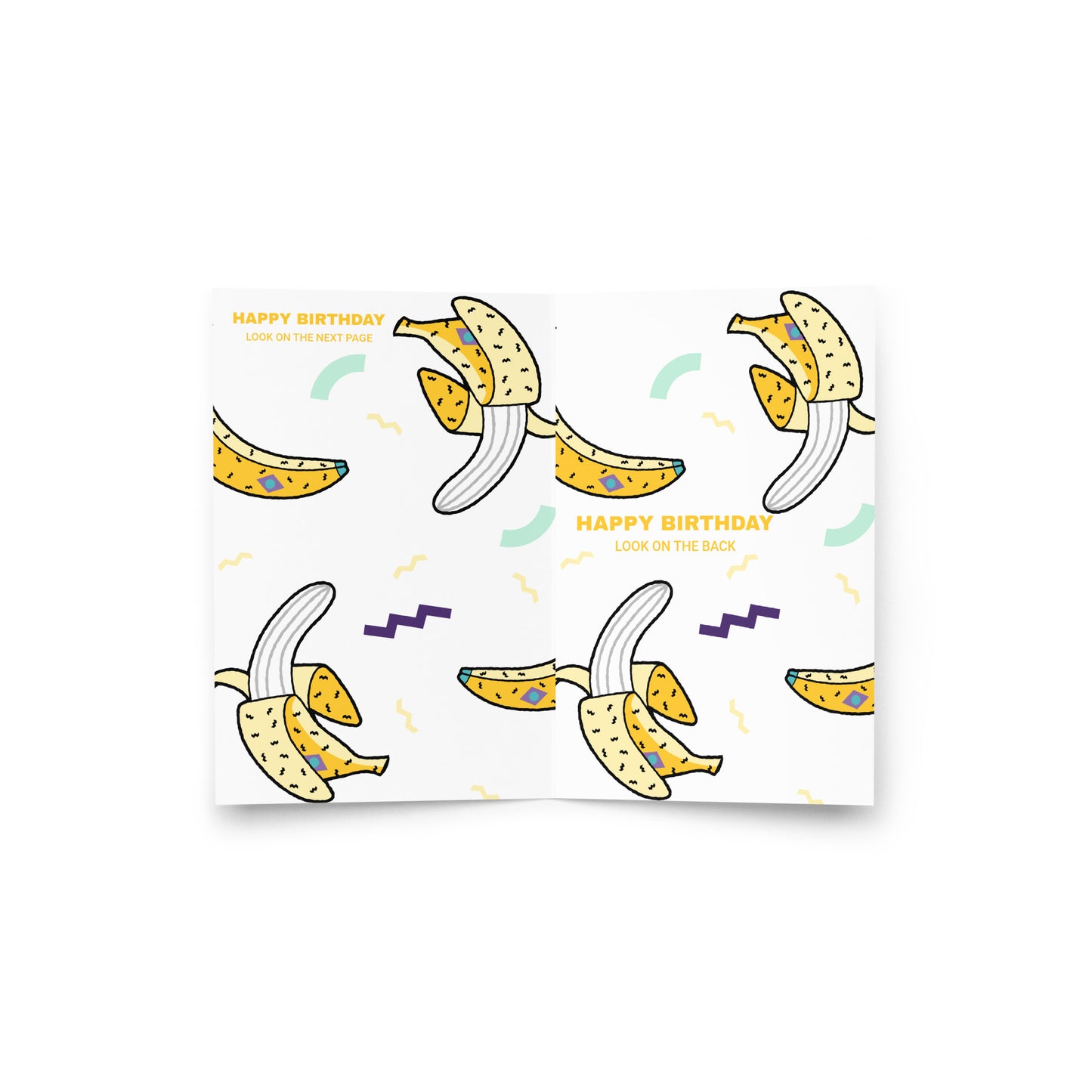 BIRTHDAY BANANAS Greeting card