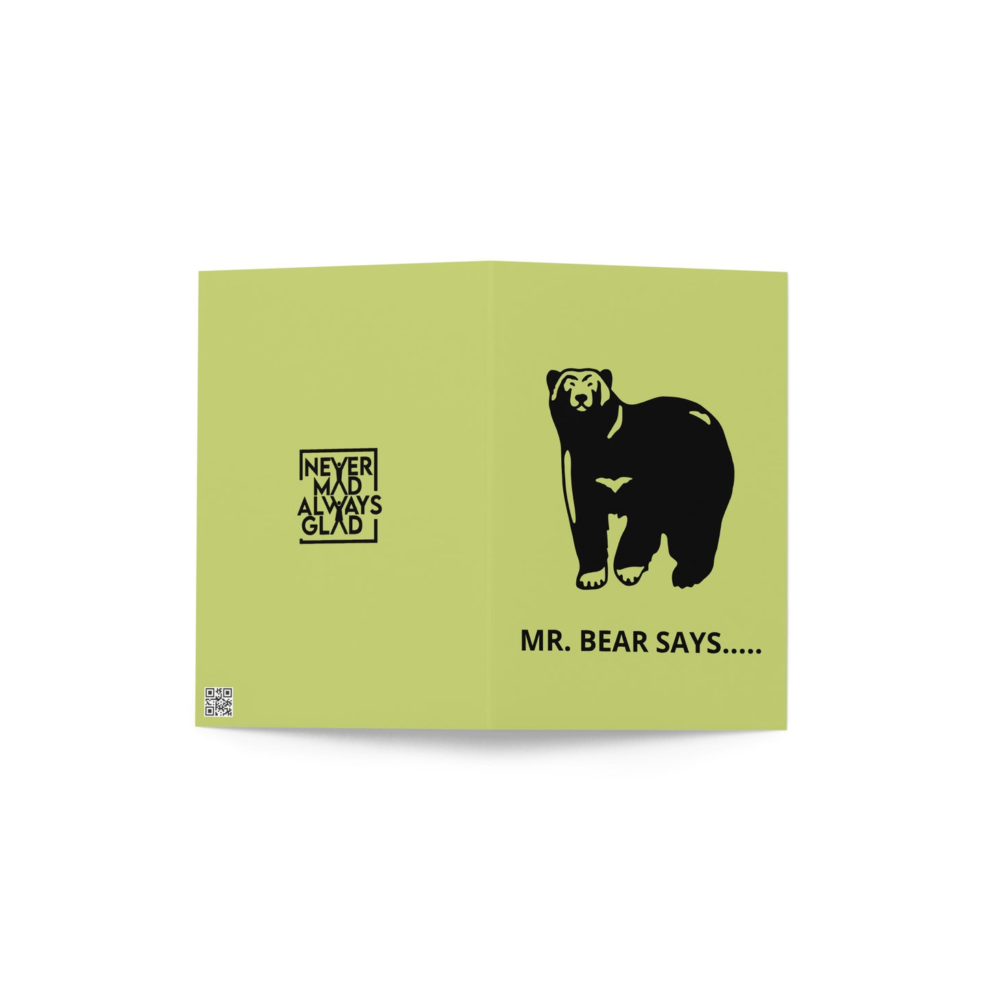 BIRTHDAY BEAR Greeting card