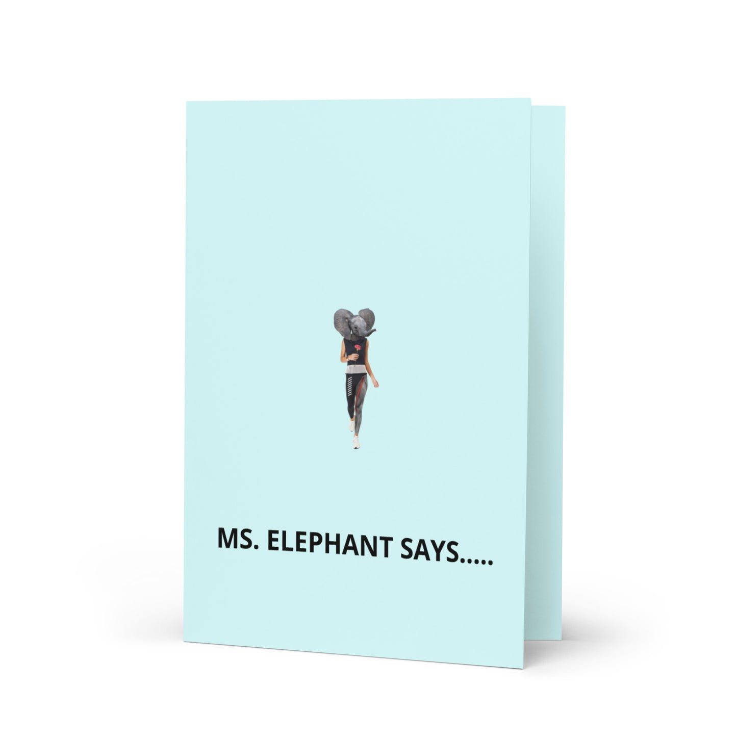 BIRTHDAY MS. ELEPHANT Greeting card