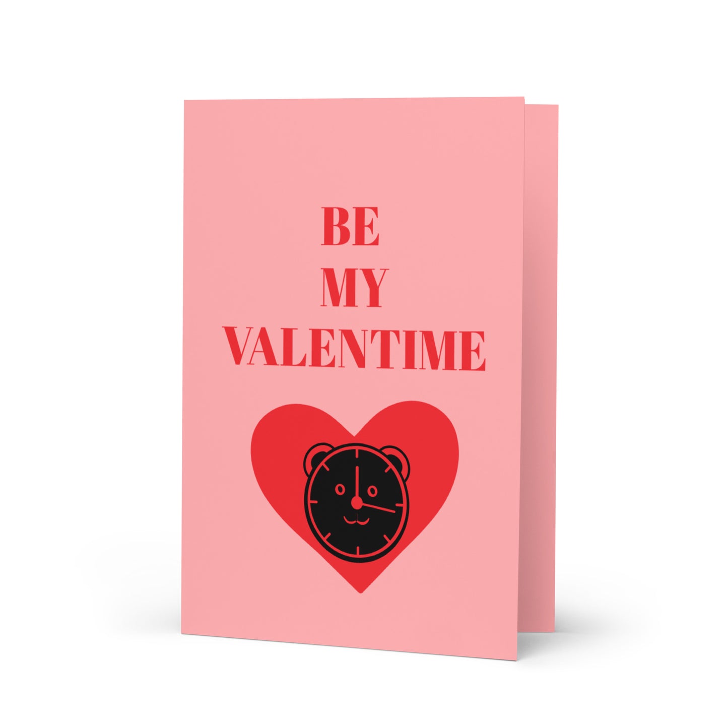VALENTINE CLOCK Greeting card