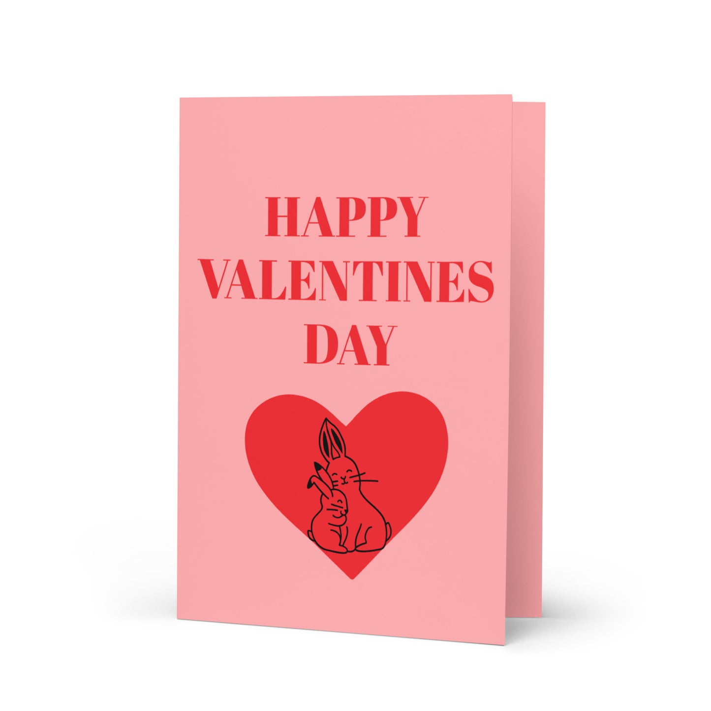 LOVE IS IN THE HARE Greeting card