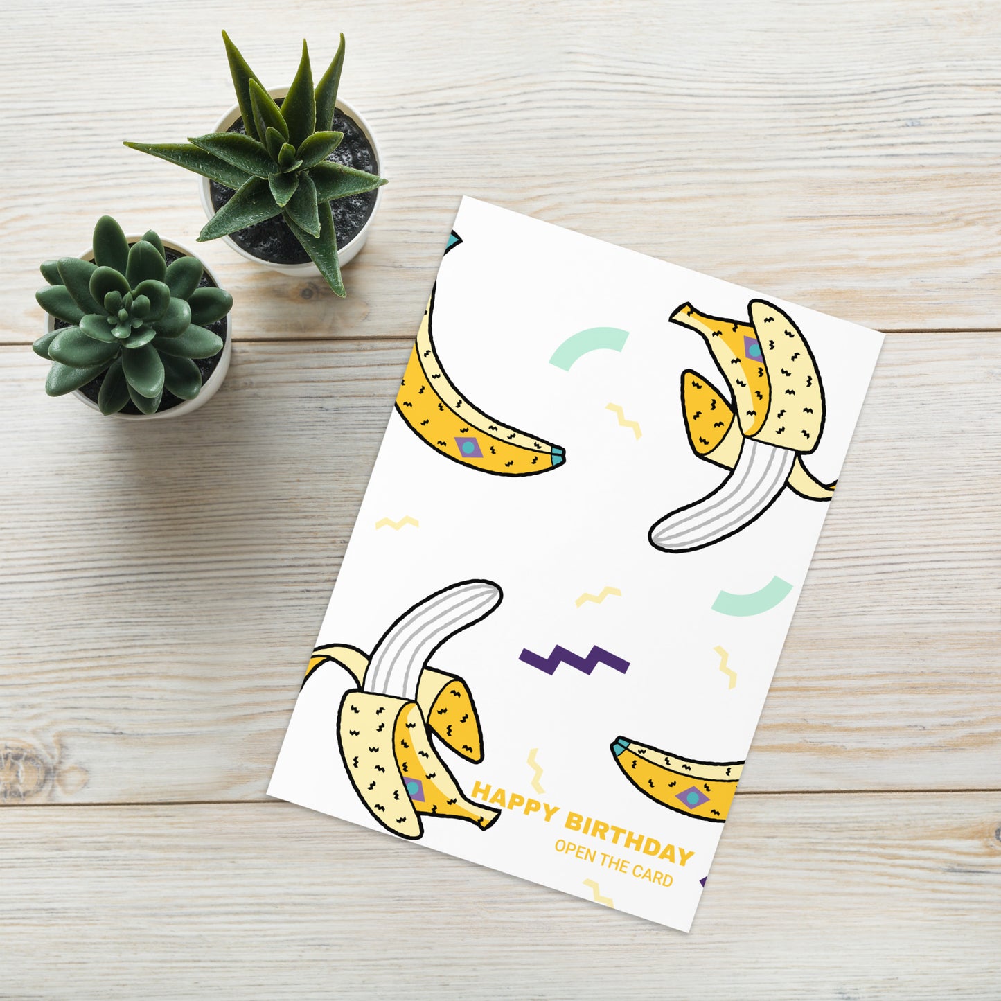BIRTHDAY BANANAS Greeting card