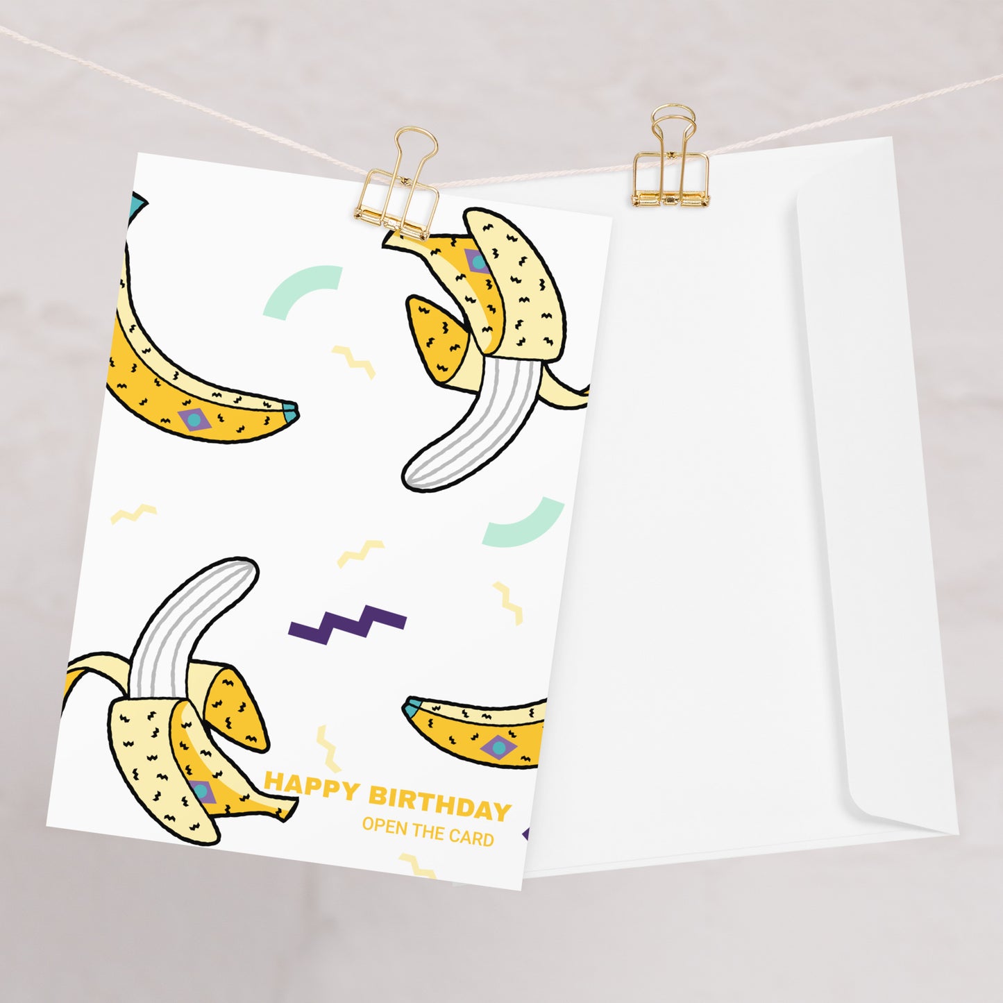 BIRTHDAY BANANAS Greeting card