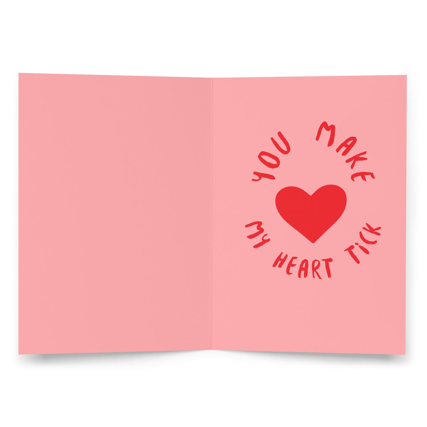 VALENTINE CLOCK Greeting card