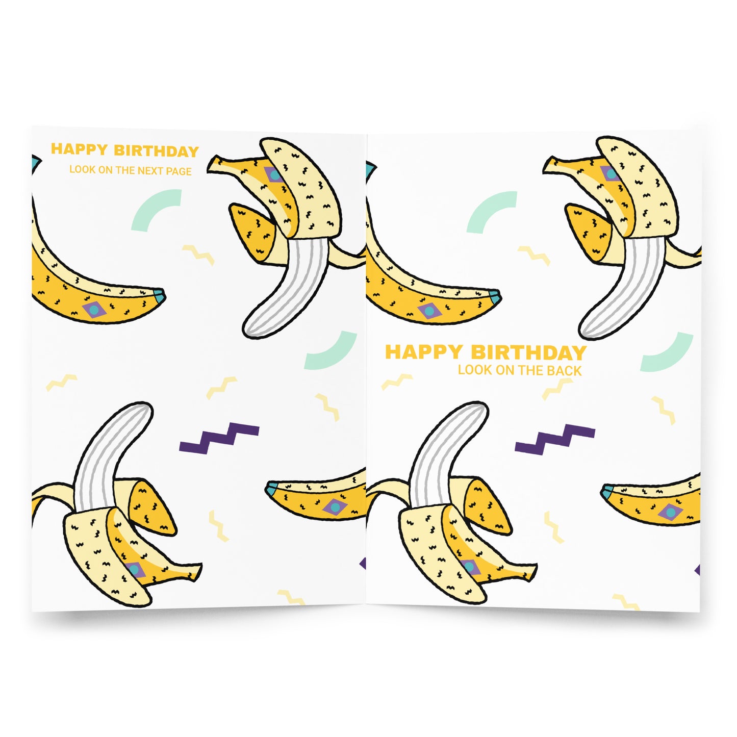 BIRTHDAY BANANAS Greeting card