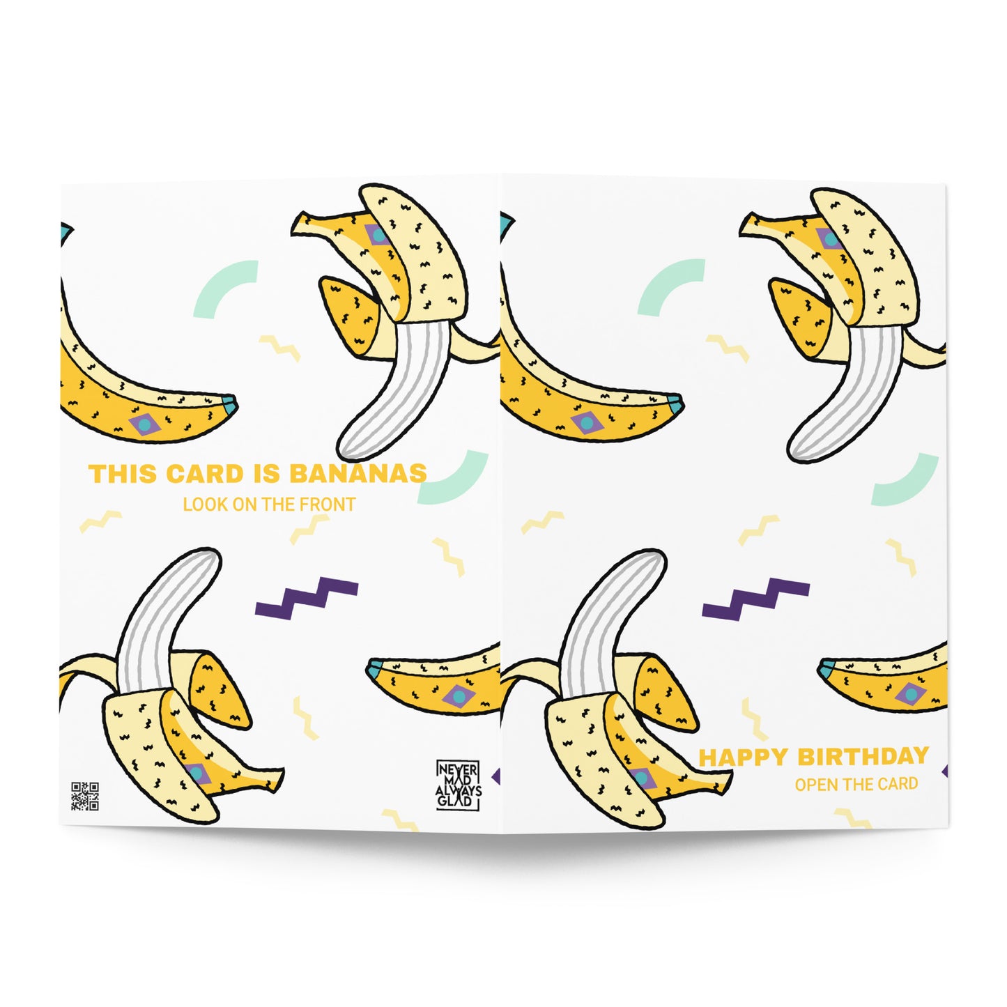 BIRTHDAY BANANAS Greeting card