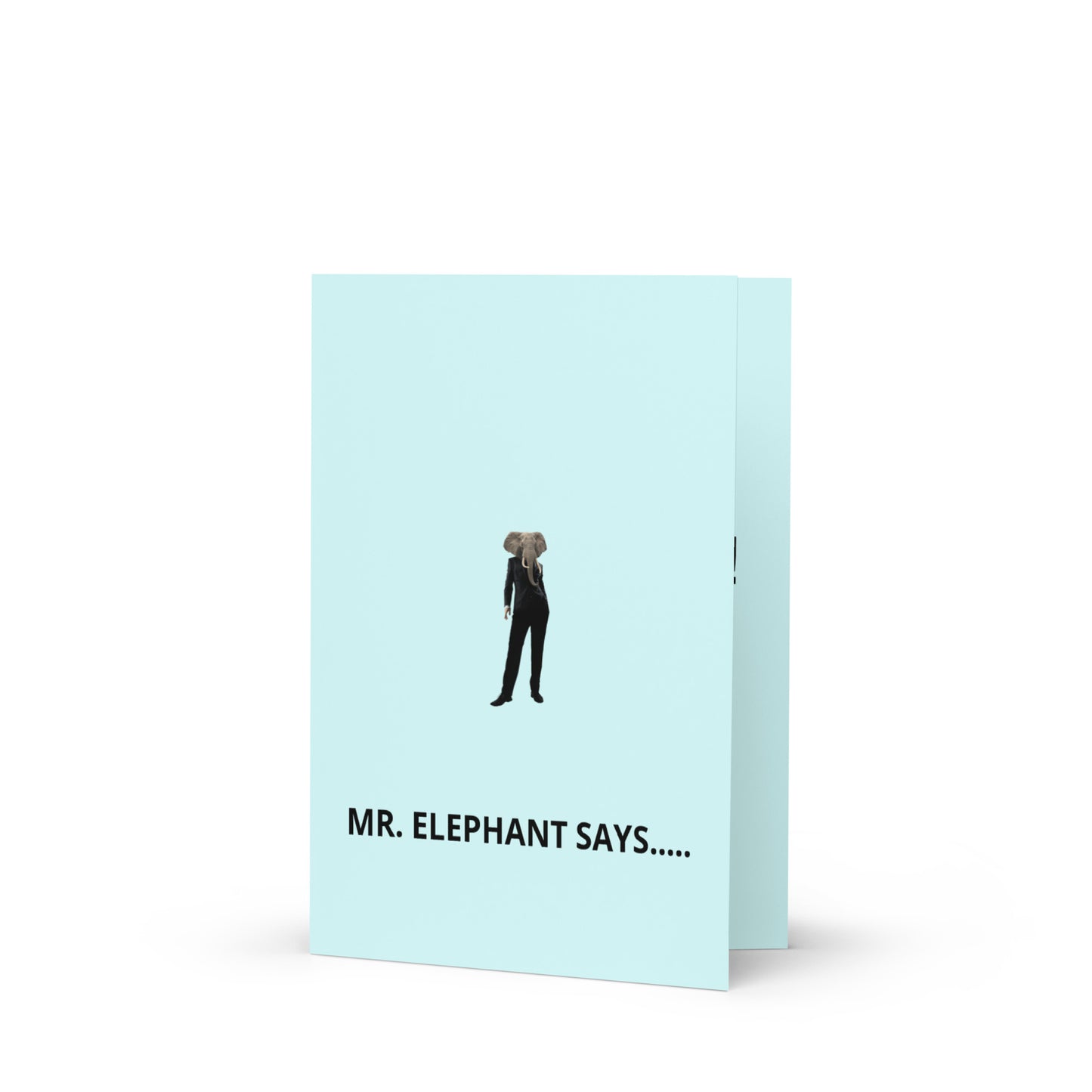 BIRTHDAY ELEPHANT Greeting card