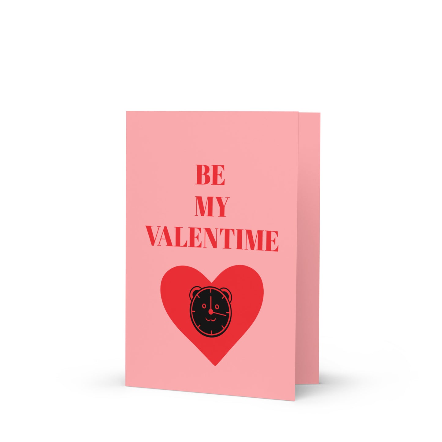 VALENTINE CLOCK Greeting card