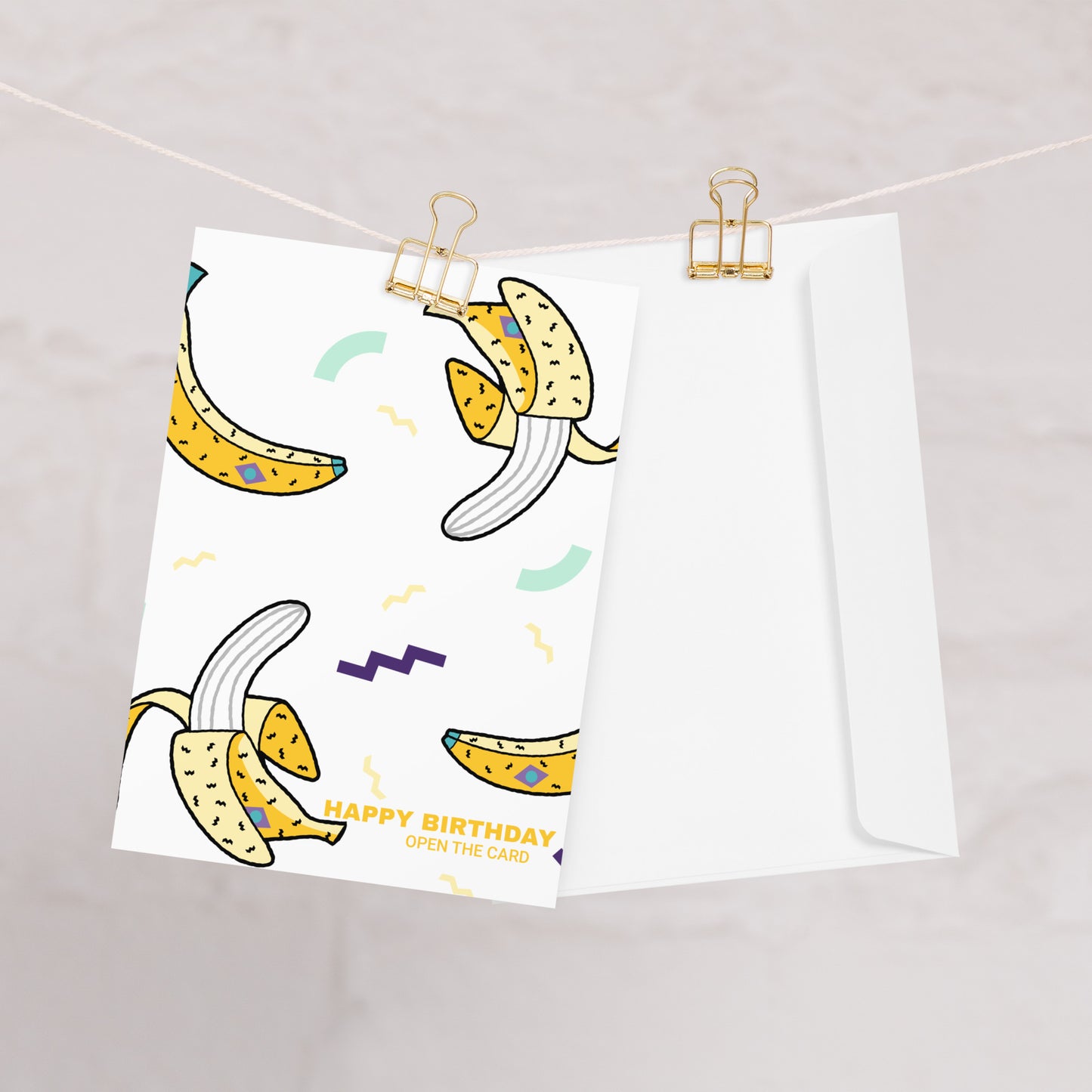 BIRTHDAY BANANAS Greeting card