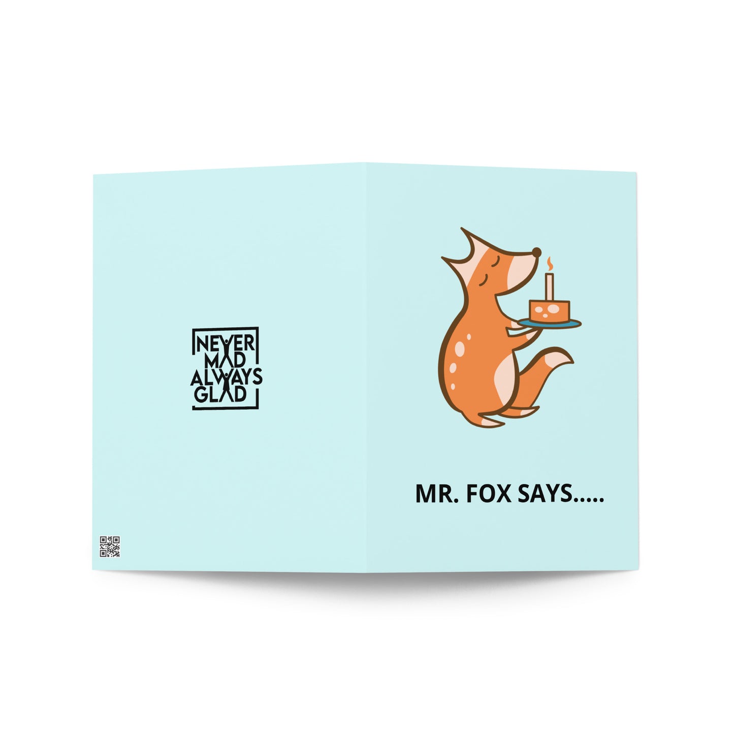 BIRTHDAY FOX Greeting card
