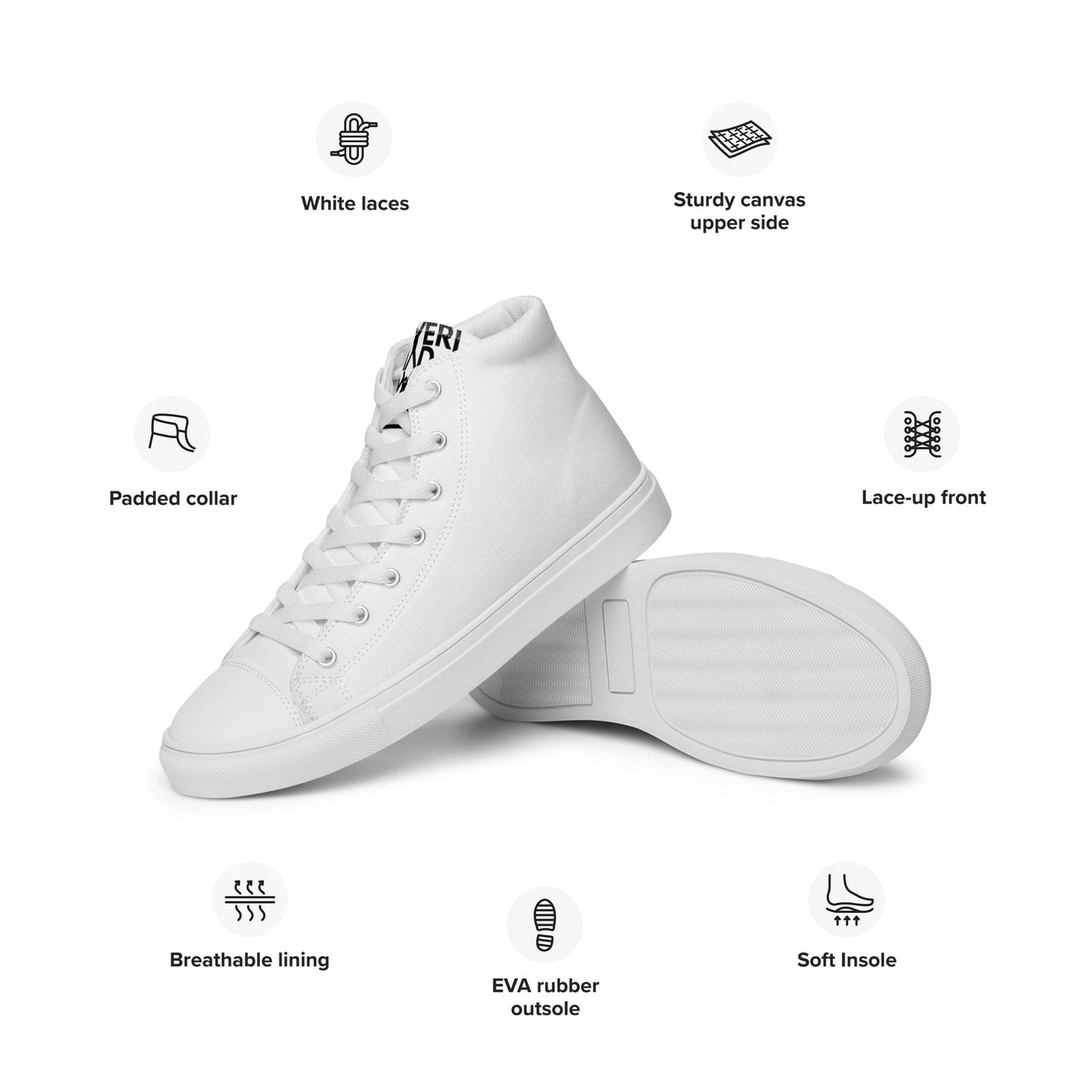 Men’s high top canvas shoes NMAG