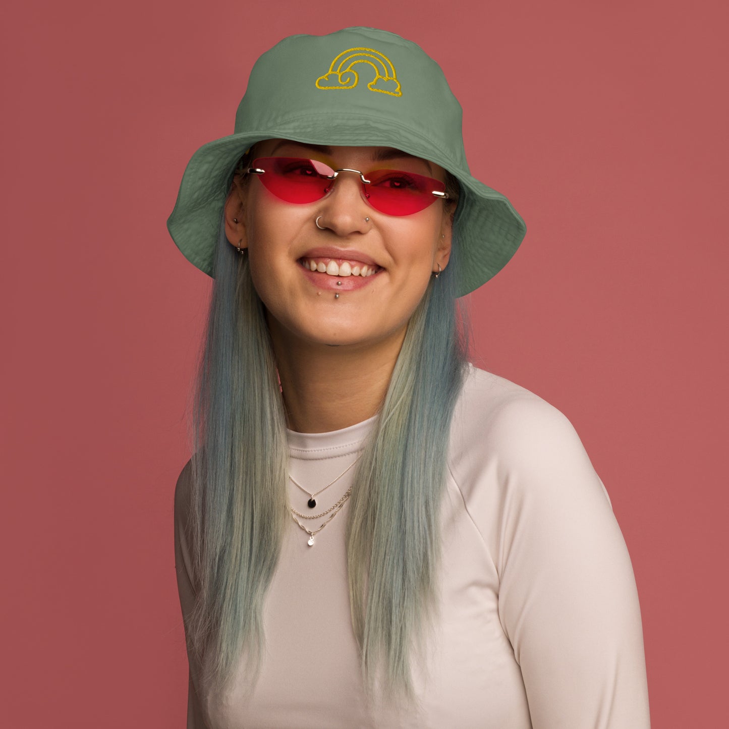 Rainbow  Organic bucket hat