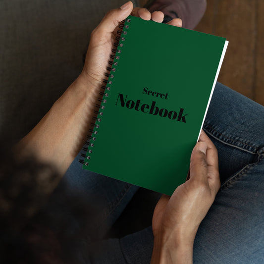Secret Notebook Spiral notebook green