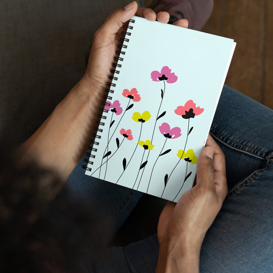 Flower Spiral notebook