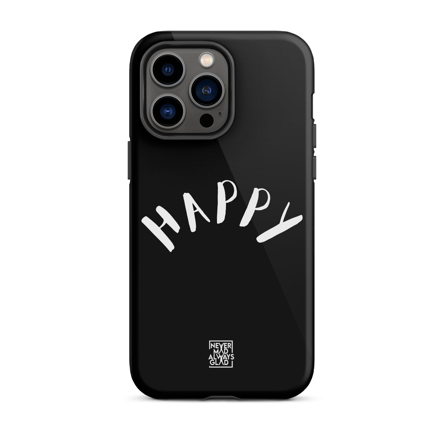 NMAG HAPPY BLACK Tough iPhone case