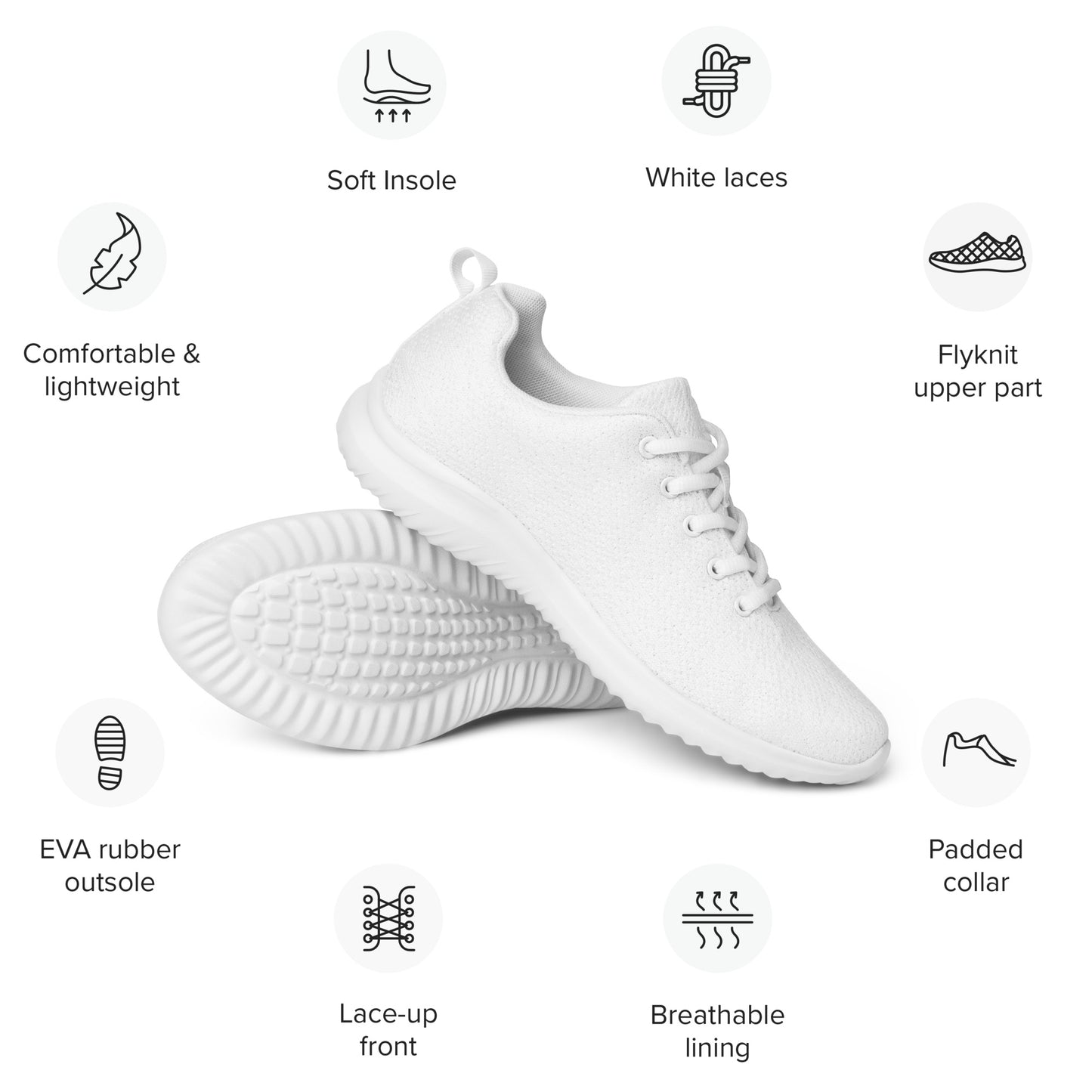 Women’s athletic shoes White